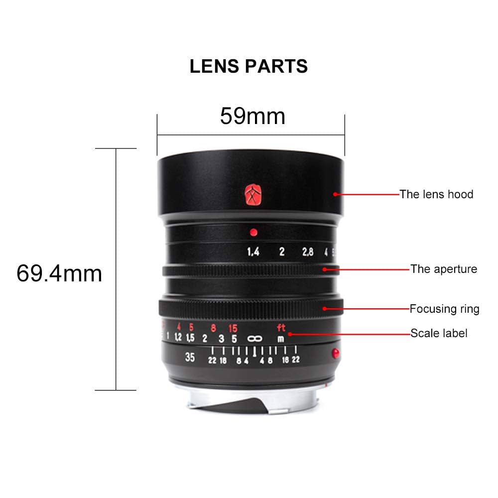 7Artisans 35mm F1.4 ライカMマウント 焦点工房、ライカMマウント用の大口径標準レンズ「7Artisans